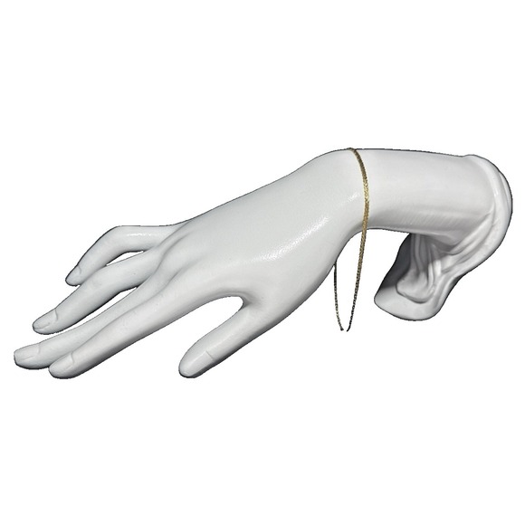 Jewelry - 14K Yellow Gold Italy Flat Fancy Chain Bracelet  J-9K